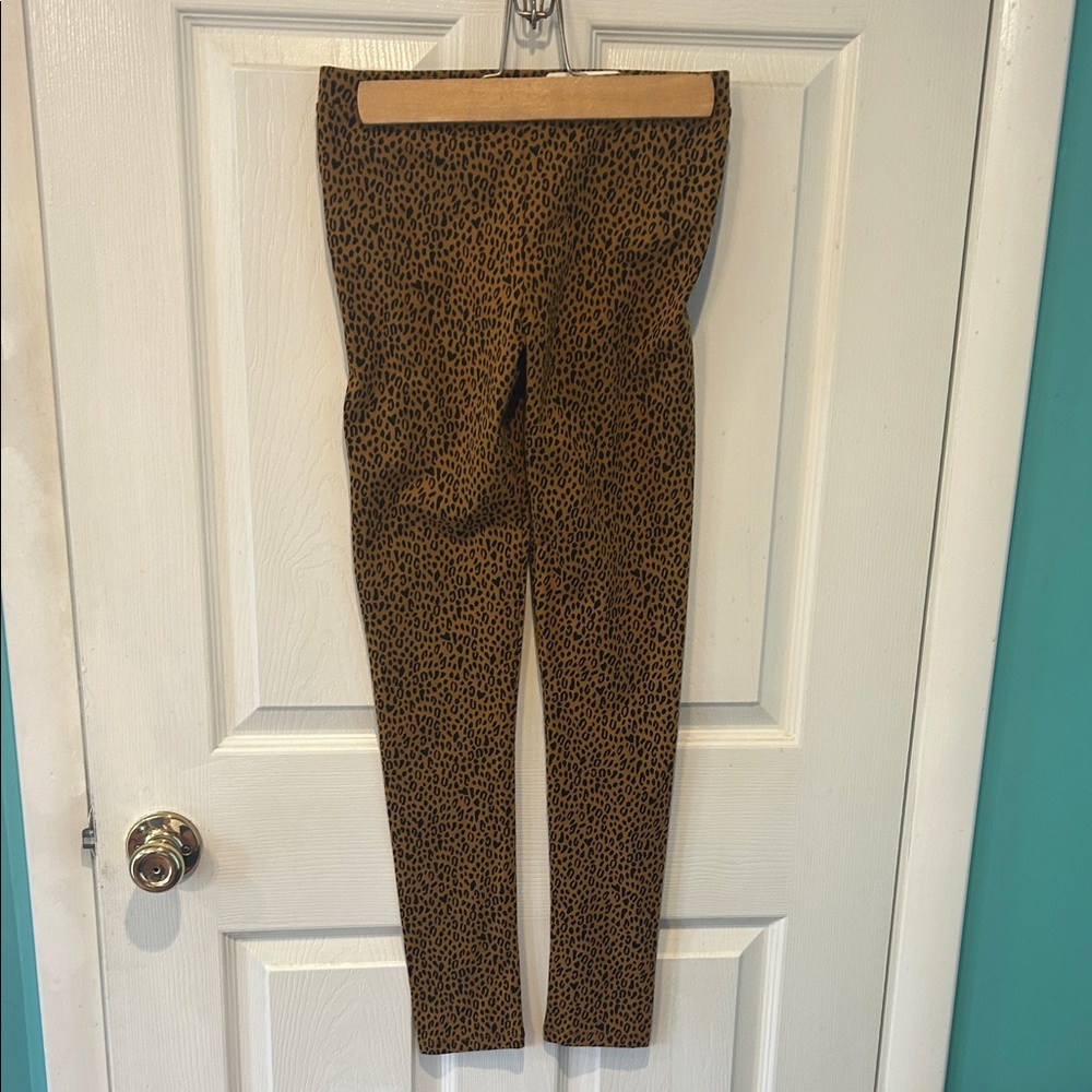 Crewcuts Brown Leopard Print Kids Leggings